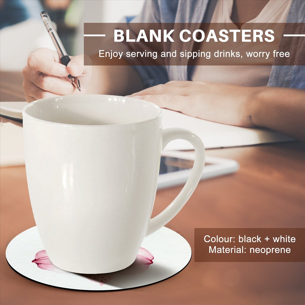 Coaster Sublimation Blank - KSOL قواعد أكواب دائرية فارغة للطباعة