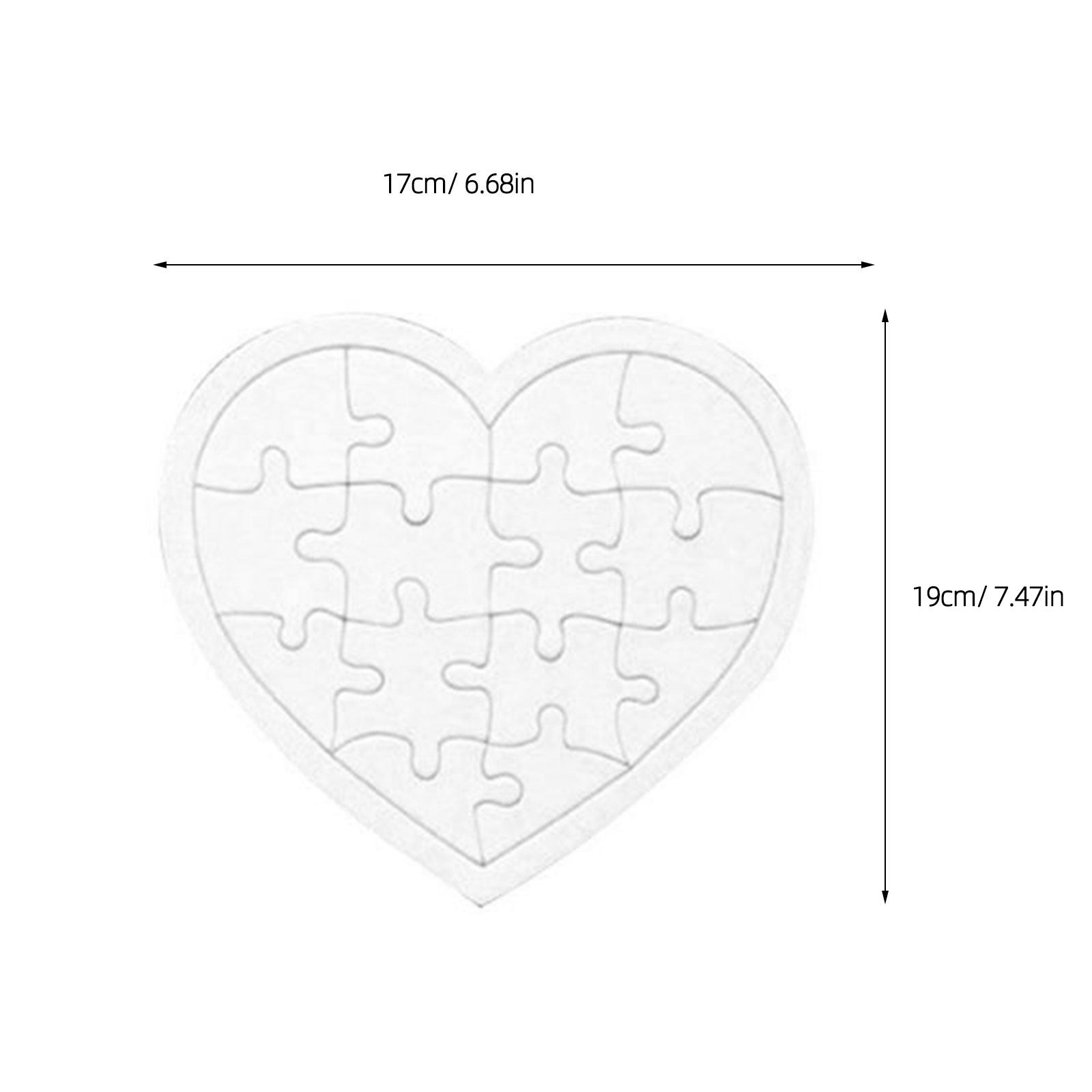 4 قطع من ألغاز الصور المقطوعة  - مراجعة Puzzle Blank White وسعره